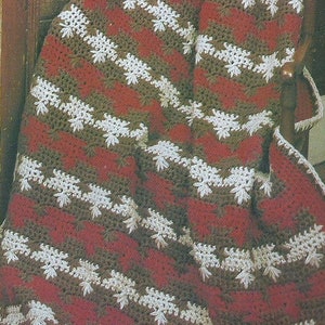 Vintage Crochet Spike Cluster Afghan Pattern