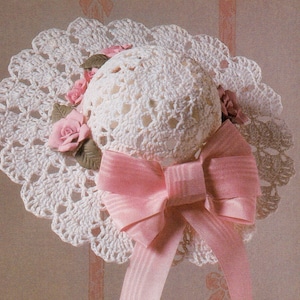 Vintage Crochet Victorian Hat Decoration Pattern