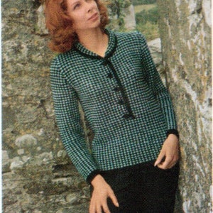 Vintage Knitted Women&#39;s Sweater