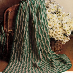 Vintage häkeln Kansas Breezes Afghan Muster