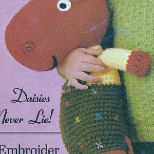 Vintage gehaakt nijlpaardpatroon