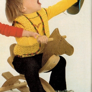 Vintage Crochet Childrens Vest Pattern