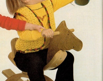 Vintage Crochet Childrens Vest Pattern