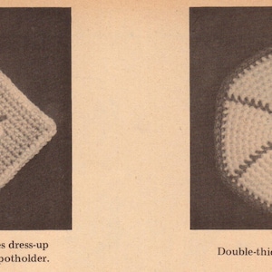 Vintage Crochet Potholders Patterns