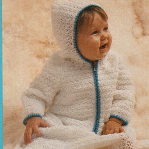 Vintage Crochet Baby Bunting Pattern