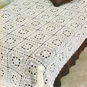 Vintage Crochet Old World Bedspread Pattern