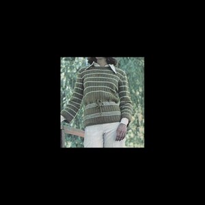 Modello vintage per pullover con coulisse in maglia