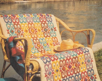 Vintage Cross Stitch Venetian Rug Pattern (PDF Download)