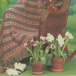 Vintage häkeln Bargello afghanischen Muster