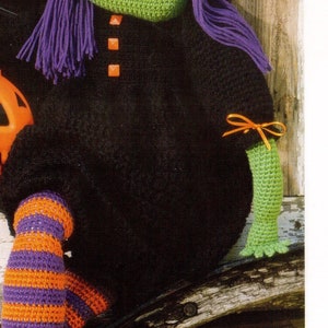 Vintage Crochet Tricksie the Witch Pattern