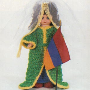 Vintage Crochet Miss Armenia Dress Pattern