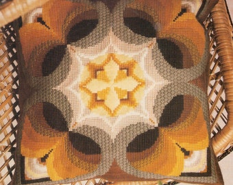 Vintage Needlepoint Butterfly Pillow Pattern