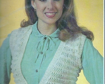 Vintage Knitting pattern vest
