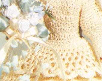 Vintage Fashion Doll Wedding Gown and Groom's Outfit (not shown in picture) Pattern (PDF Download)