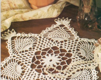Vintage Crochet Pineapple Cluster Doily Pattern