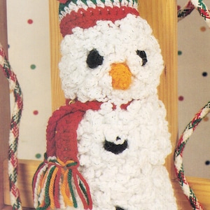 Vintage Crochet Snowman Pattern