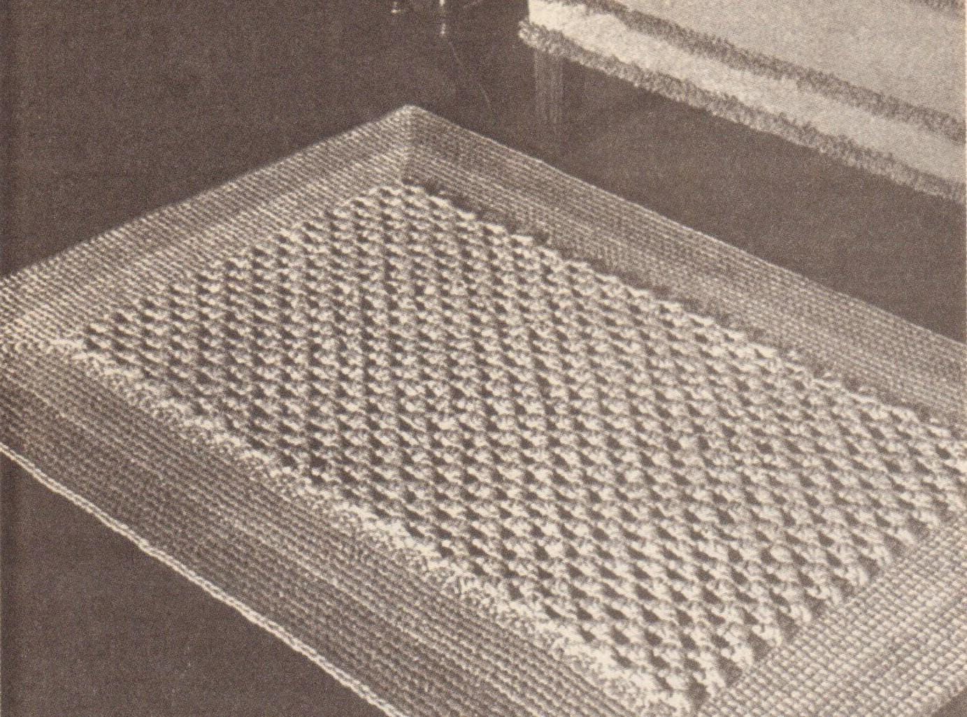 Rug Patterns.pdf Vintage Crochet Pattern Textured Rug Pattern (PDF Download) - Etsy