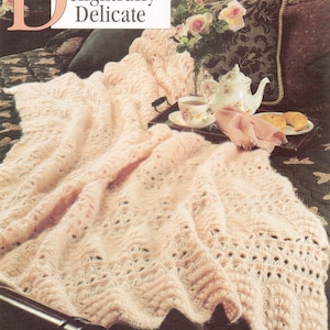 Vintage Crochet Delightfully Delicate Blanket Pattern