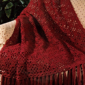 Vintage Crochet Ruby Blanket Pattern