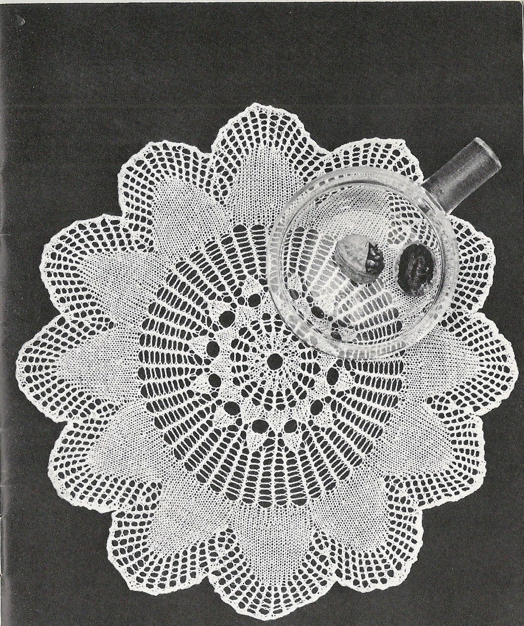 Vintage Knitted Lace Doily Pattern Etsy