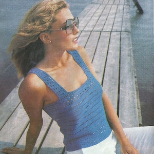 Vintage Crochet Tank Top Pattern