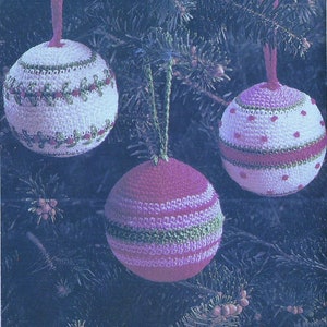 Vintage Crochet Three Ornament Patterns