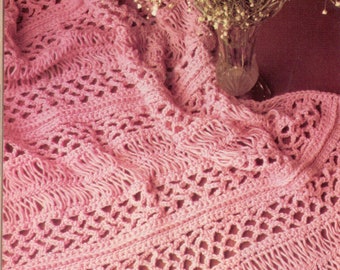 Vintage Hairpin Lace Crochet Blanket Pattern