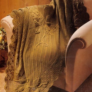 Vintage Crochet Marthas Vinyard Afghan Pattern