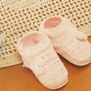 Vintage Crochet Baby Bootee Pattern