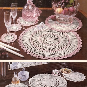 Vintage Crochet Versatile Doilies Pattern Book