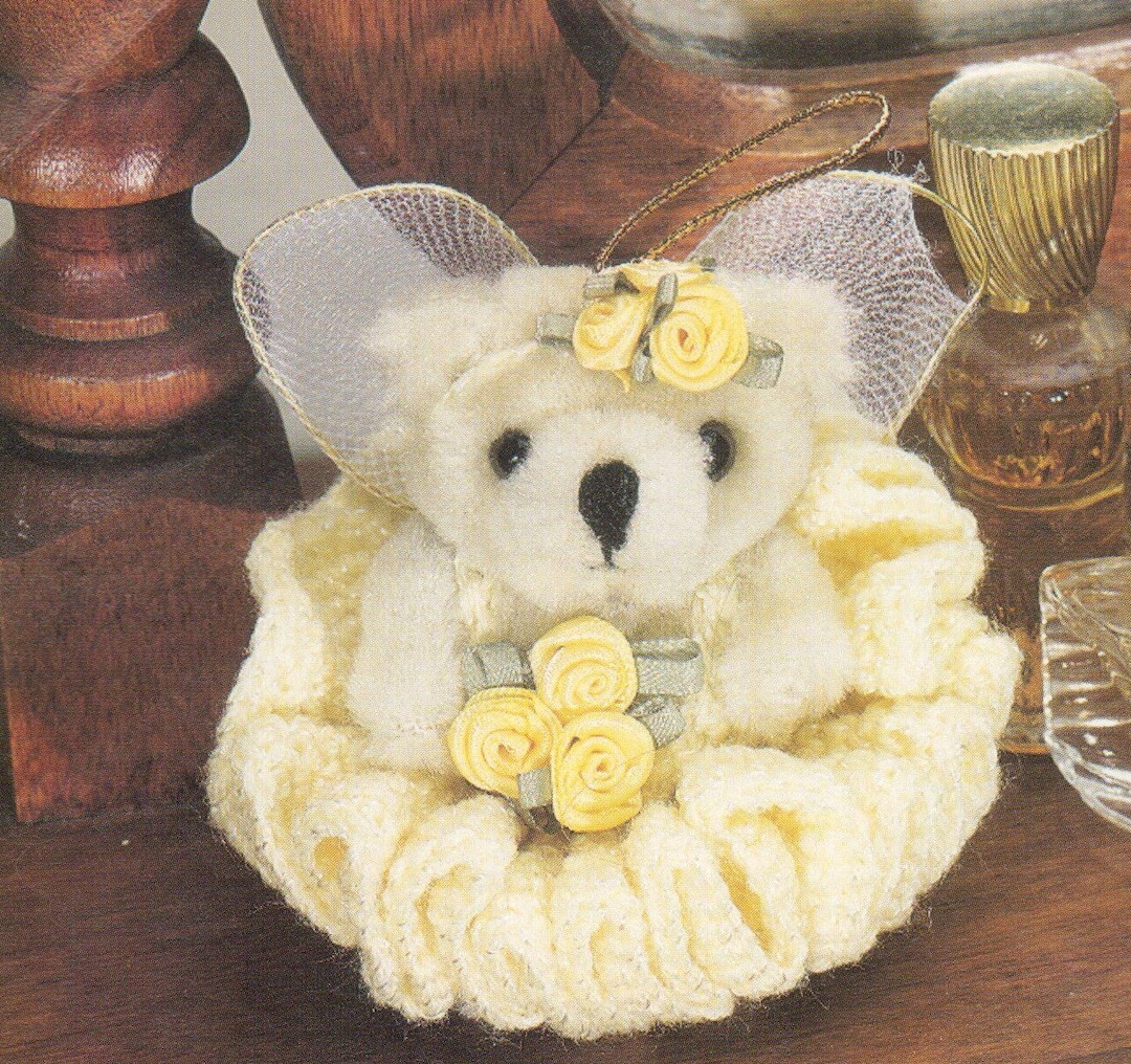 Vintage Crochet Mini Bed Doll Dress Pattern Etsy