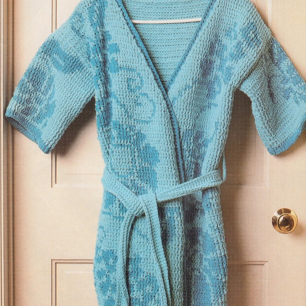 Crochet Bathrobe Pattern Etsy