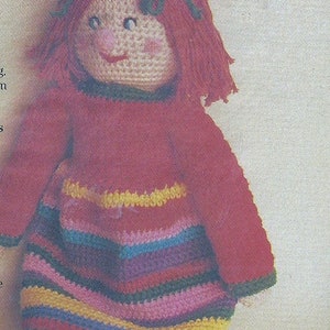 Vintage Crochet Ragdoll Pattern