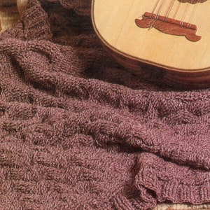 Vintage Crochet Aran Afghan Pattern