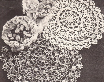 Vintage Crochet Old Timey Doily Patterns