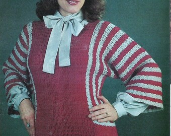 Vintage Crochet Bell Sleeved Womens Tunic pattern