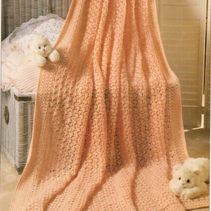 Vintage Crochet Apricot Afghan Pattern