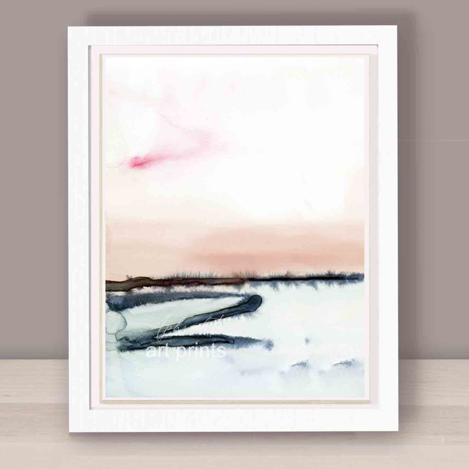 Art Print Watercolor Wall Art Printable Art Blue Watercolor Etsy