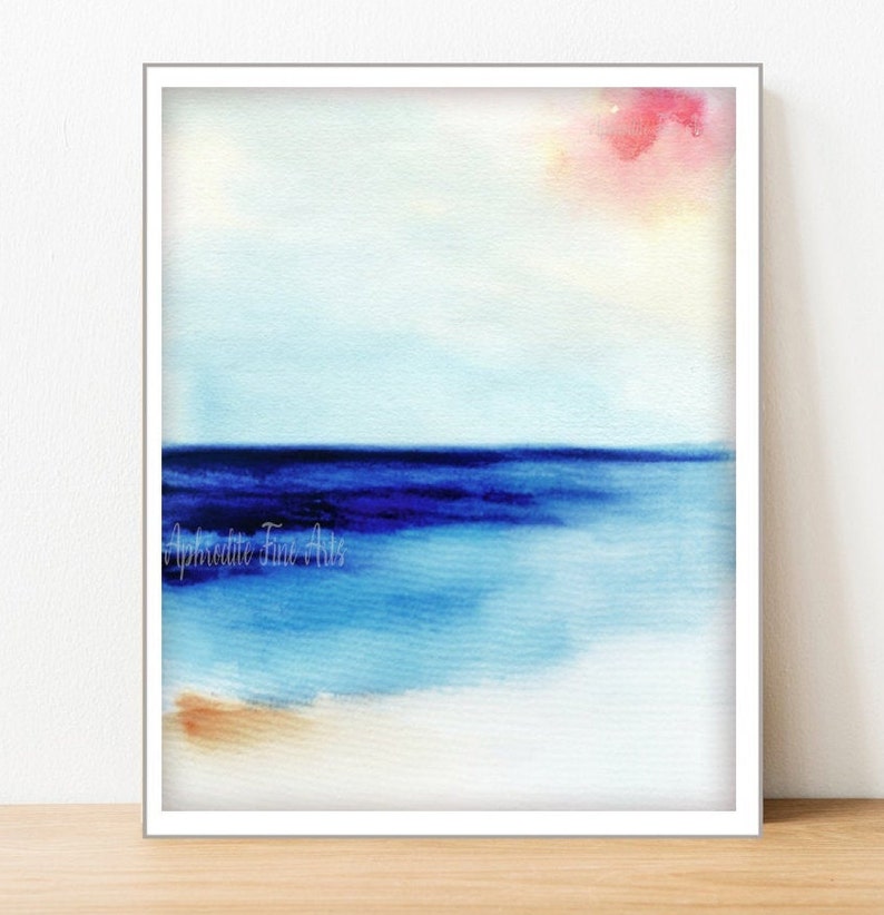 Coastal Prints Beach Sea Ocean Print Vertical Original Etsy