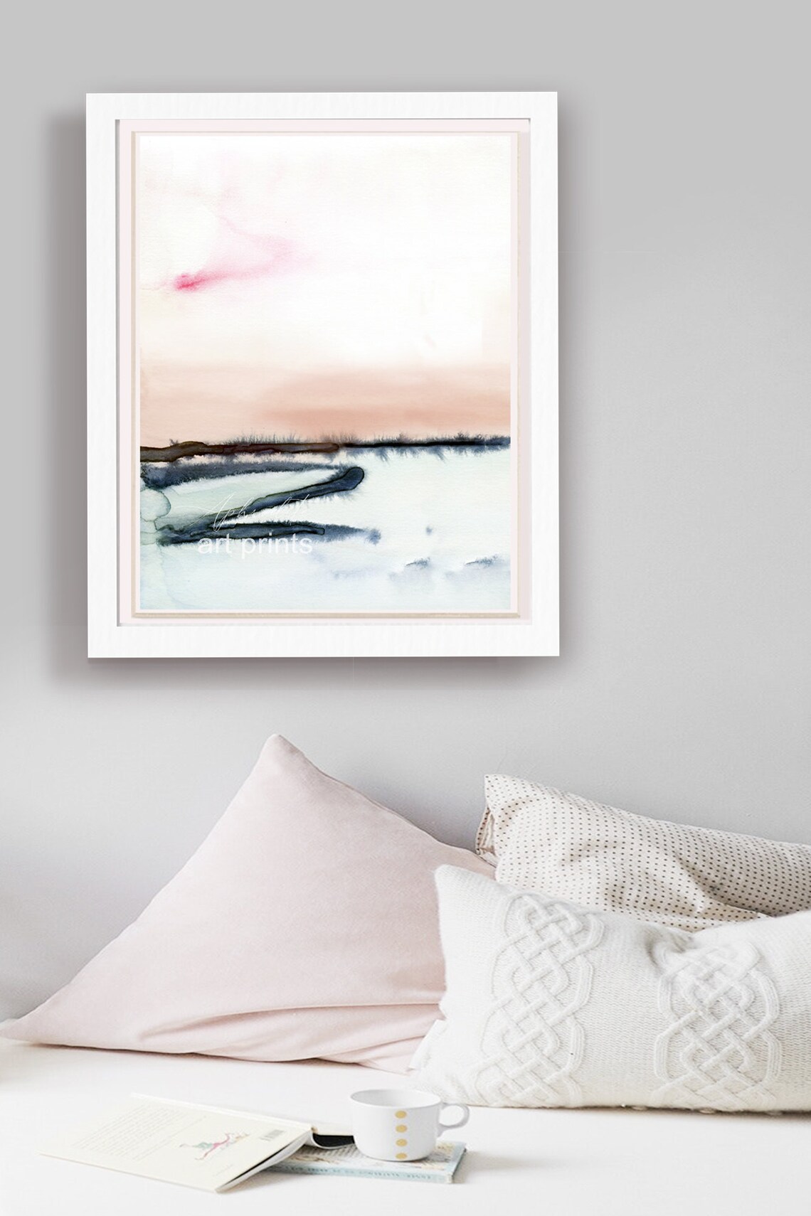 Art Print Watercolor Wall Art Printable Art Blue Watercolor Etsy