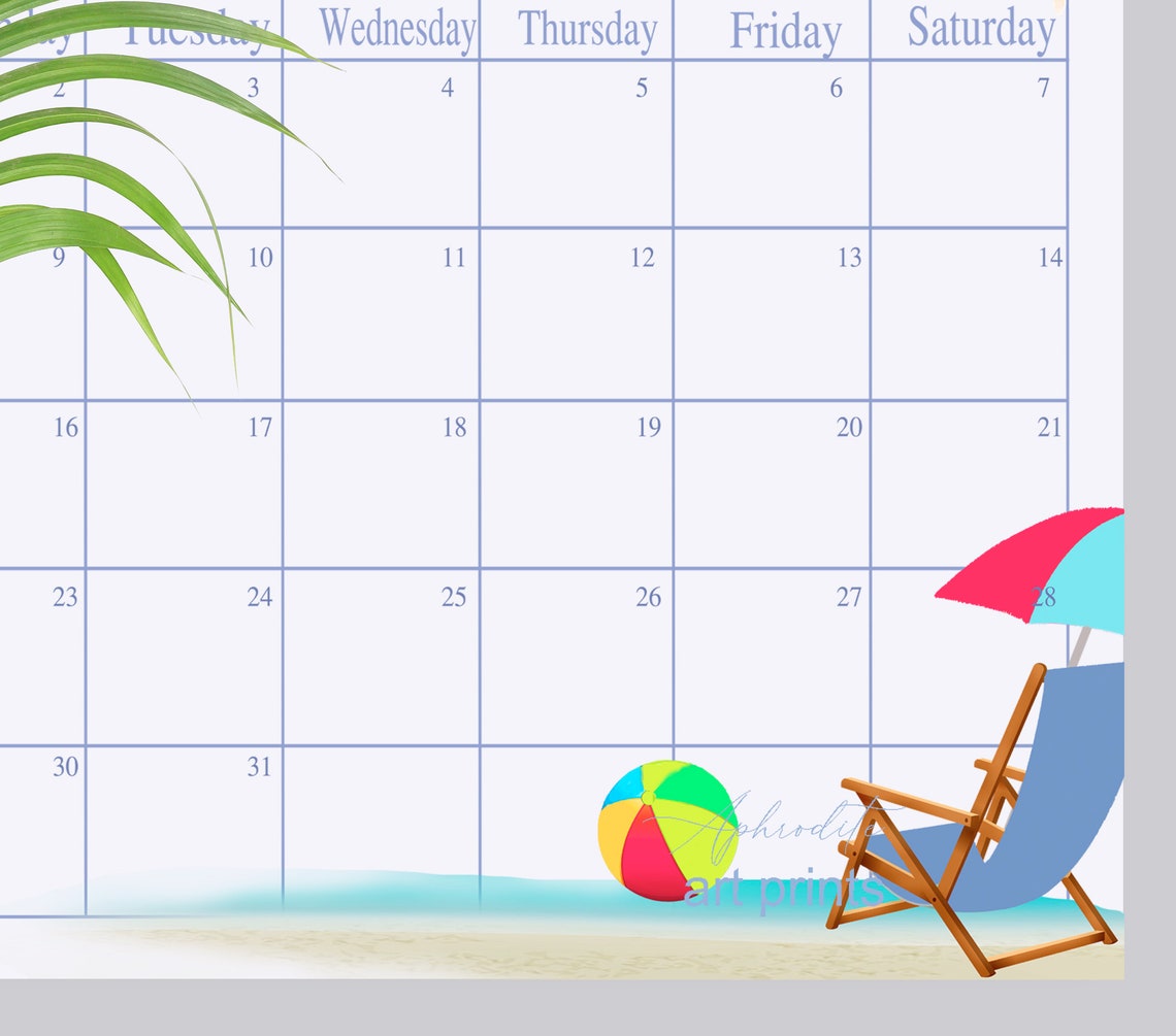 tropical-august-2021-calendar-printable-planner-page-journal-etsy
