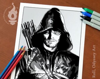 Arrow Coloring Page Etsy