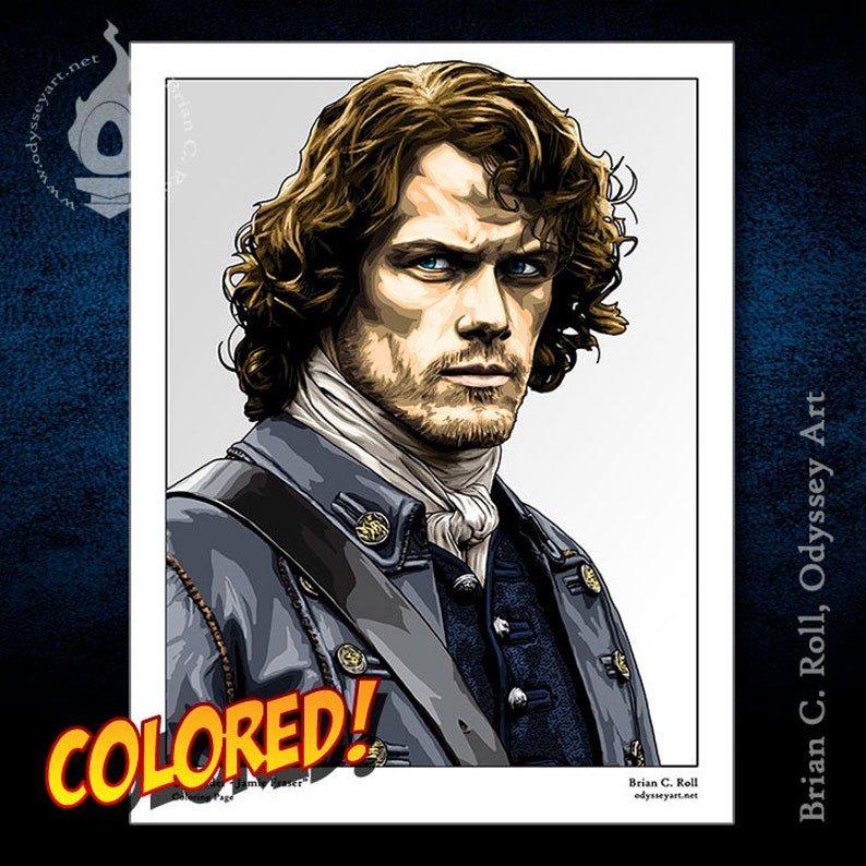 Download Outlander Jamie Fraser Downloadable & Printable Coloring ...