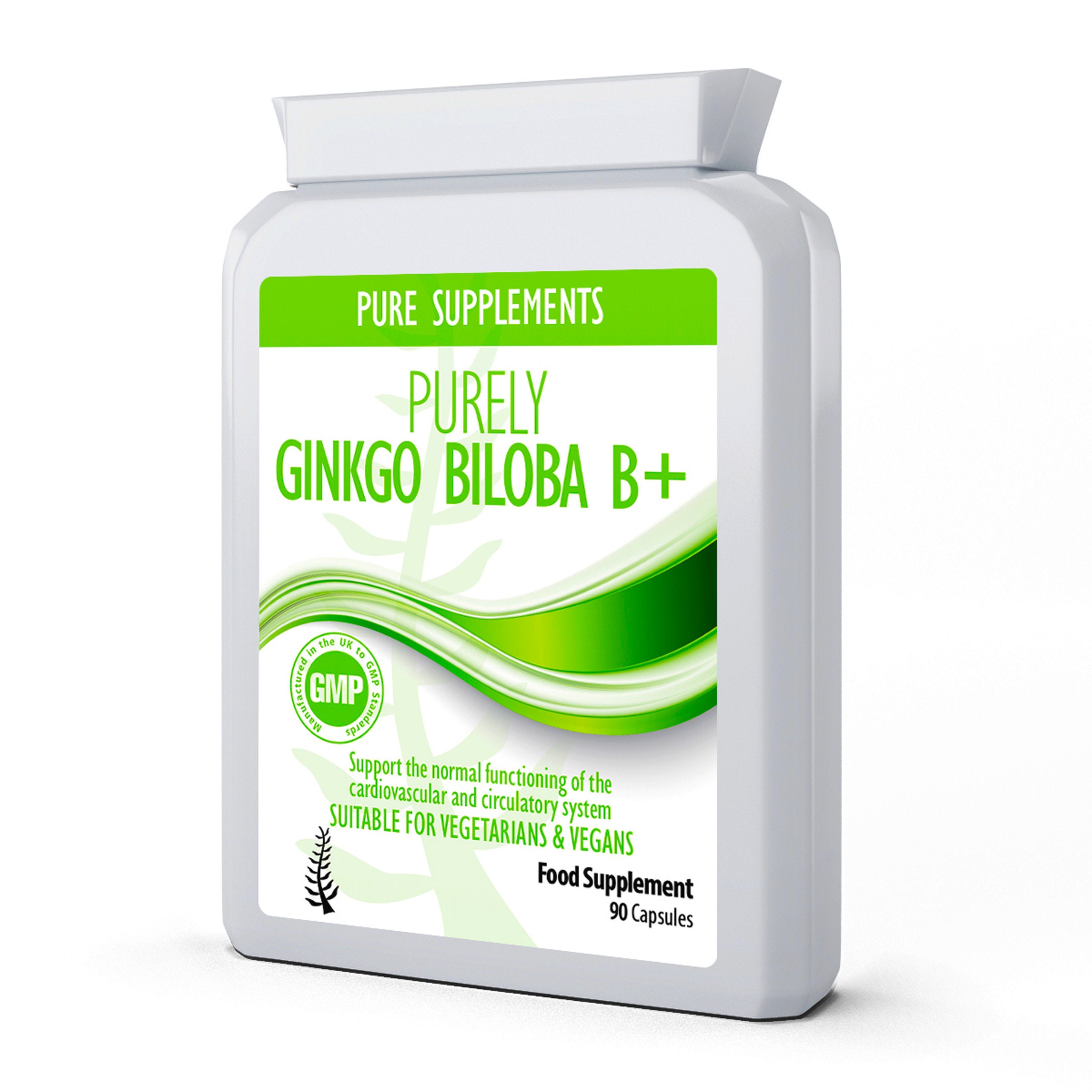 Ginkgo Biloba with Vitamin B Complex 2000mg 90 Capsules UK Etsy Polska