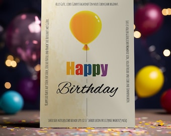 Set of 3 birthday puzzle cards - creative gift, greeting card, cash gift, birthday card, voucher card, escape room fans
