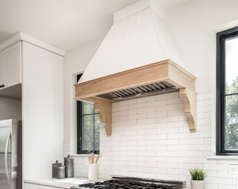 A Frame Style Wooden Range Hood Solid Hardwood Face and Trim Etsy