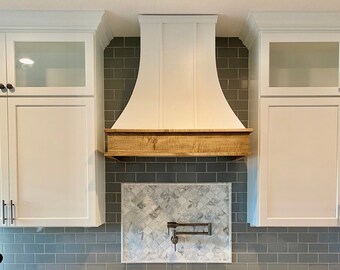 unfinished wood range hood cover