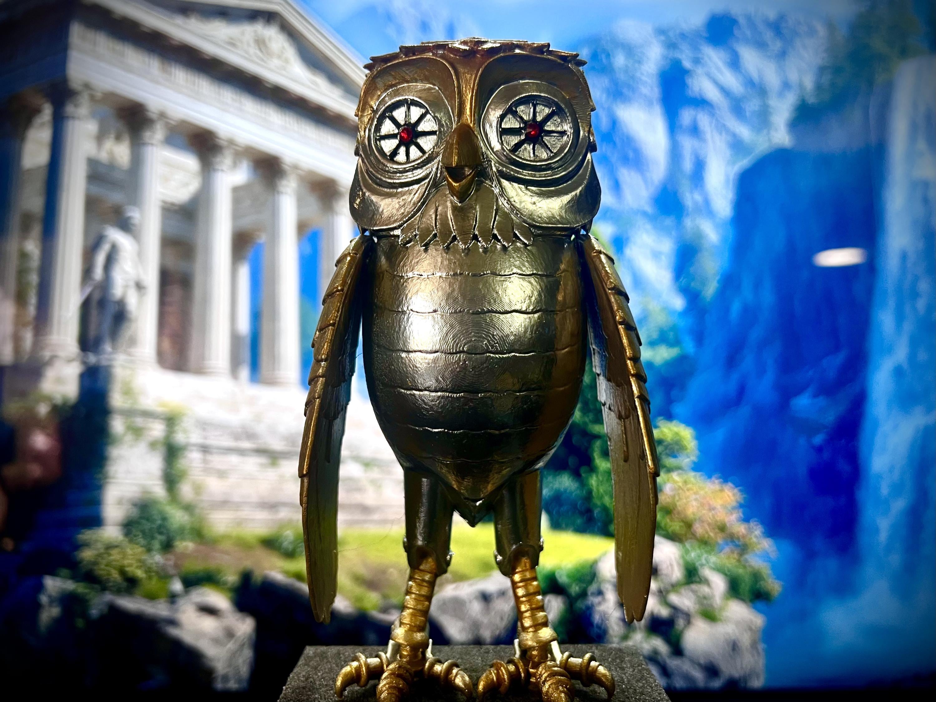 Bubo-Inspired Retro Owl Magnet / Desk Display – 80s Fantasy Tribute