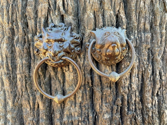 Labyrinth Door Knockers Small In Oiled Bronze Etsy Labyrinth Door Knockers Small In Oiled Bronze Etsy