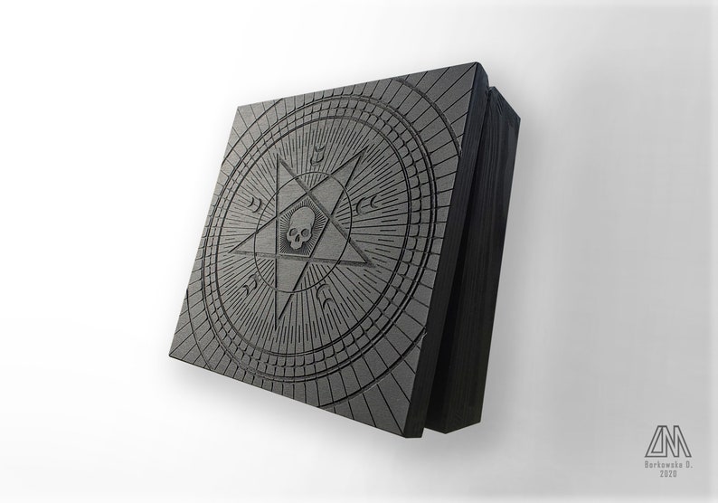 Black Engraved Box Jewellery / Jewelry Box Goth Gothic Etsy